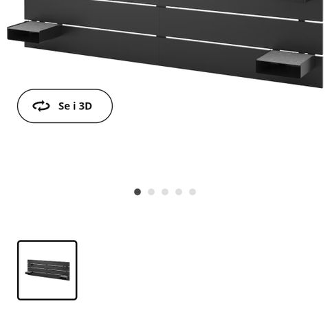 Nordli sengegavl gis bort