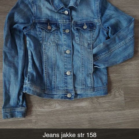 Jeans /dongeri jakke til jente/gutt str 158