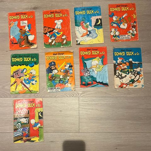 Diverse Donald blader, bamse, sølvpilen etc