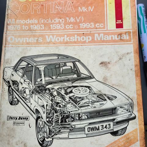 Ford litteratur selges Cortina, Corsair , Anglia, Taunus