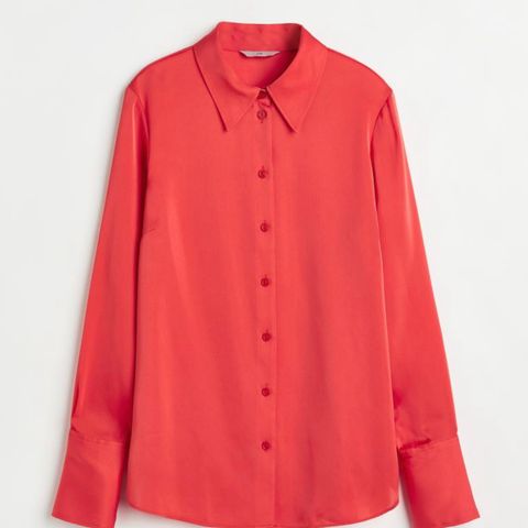 Korallrød skjorte fra H&M