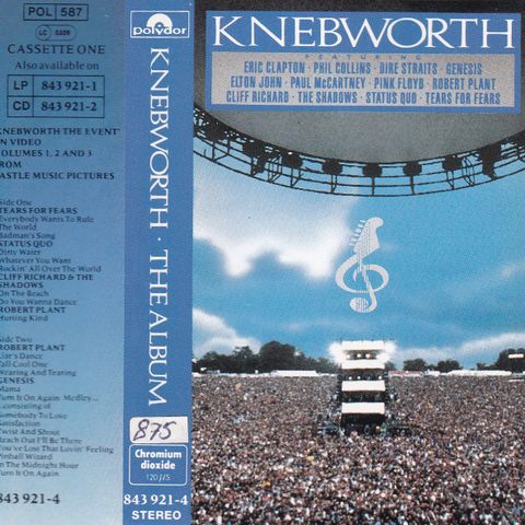 Diverse artister  - Knebworth - the album. (2 kassetter)