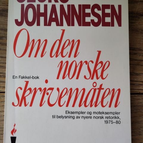 Georg Johannesen: Om den norske skrivemåten