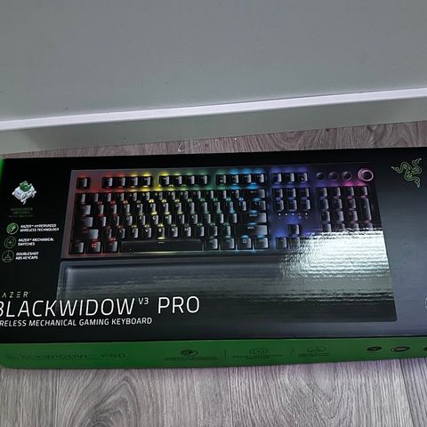 Ubrukt Razer BlackWidow V3 Pro Wireless RGB