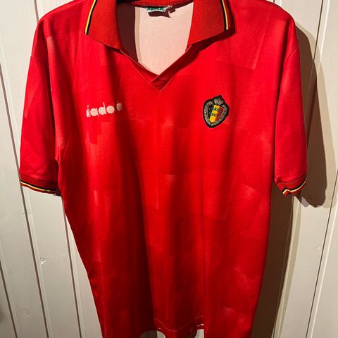 Vintage Belgia 1992 fotballdrakt