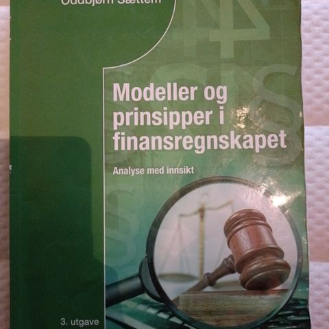 Modeller og prinsipper i finansregnskapet
