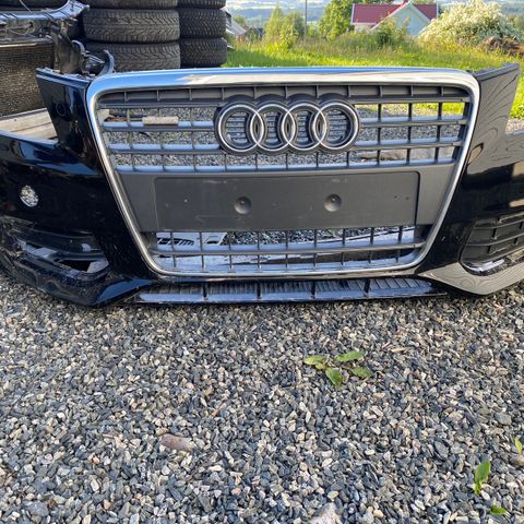 Front fanger Audi a4 b8 komplett eller i deler grill tåkelys