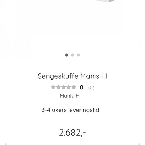 Manis-h Sengeskuffe
