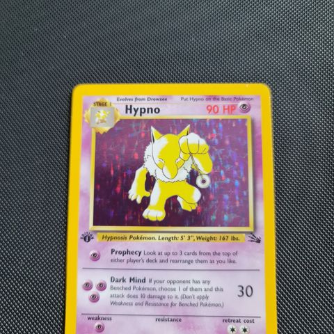 Pokemon hypno holo 1 edition kort
