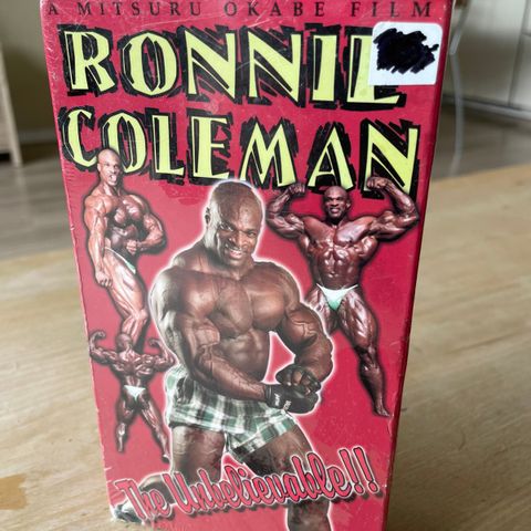 Ronnie Coleman «The Unbelieable» VHS (i orginalplasten)