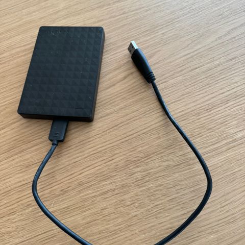 2 stk Seagate Bærbar Hardisk 500Gig