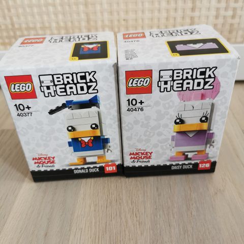 Lego Brickheadz 40377 Donald og 40476 Daisy