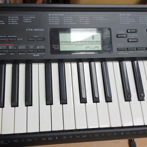 Keyboard Casio, Reservert.