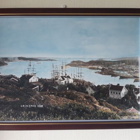 Fotografitrykk av Grimstad år 1888