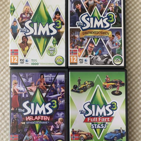 The Sims 3 med utvidelsespakker PC