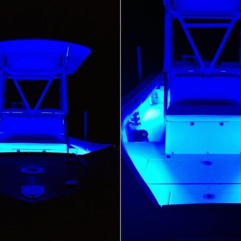 LED stripe blå 24 cm vanntett