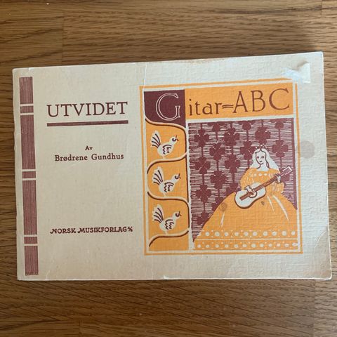 Retro gitar hefte - Gitar ABC - Brødrene Gundhus