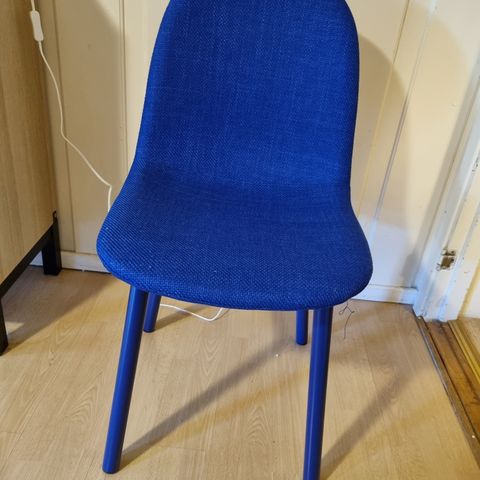 Blå spisestue stol