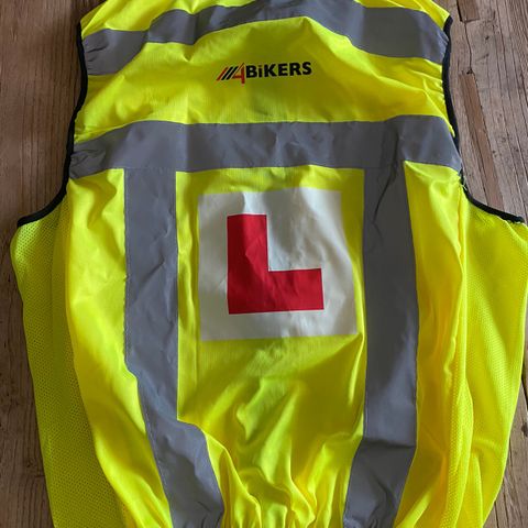 Refleksvest til øvelseskjøring moped/mc S/M