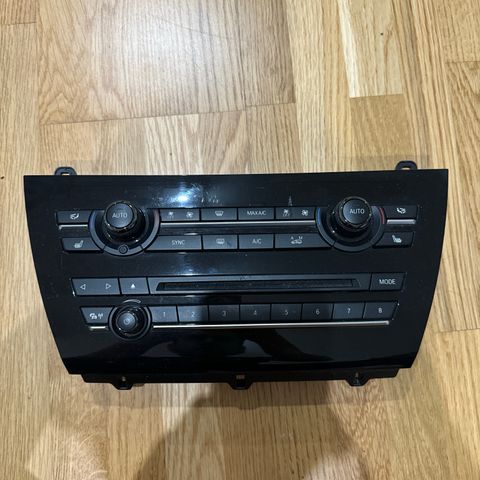 BMW X5, 2013-2018 (F15) Varmeapparat betjening