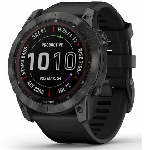 Garmin Fenix 7S solar, titanum