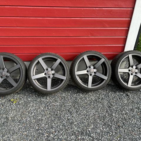 felgsett 5x112-18x8 et35 med 215/35-18