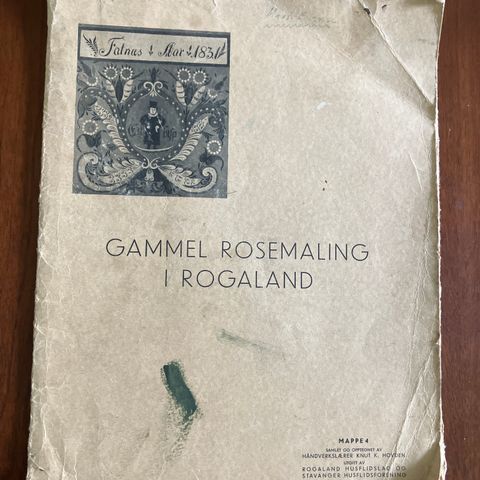 Gammel rosemaling i Rogaland. Mappe 4.