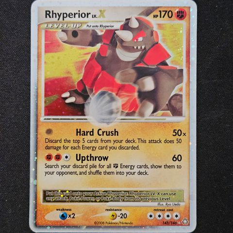 Pokemon kort  - Rhyperior Lv.X fra Legends Awakened