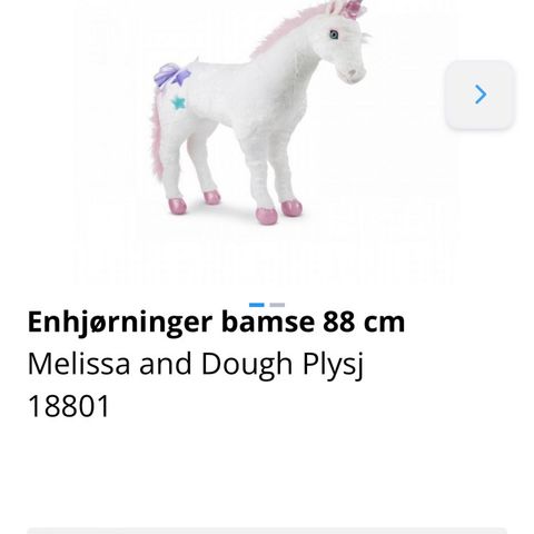 Unicorn / hest for å sitte på