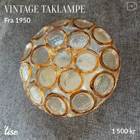 Vintage/retro taklampe