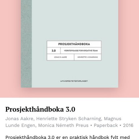 Prosjekthåndboka