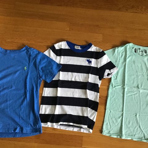 3 fine t-skjorter, RL polo, Scotch soda og Abercrombie