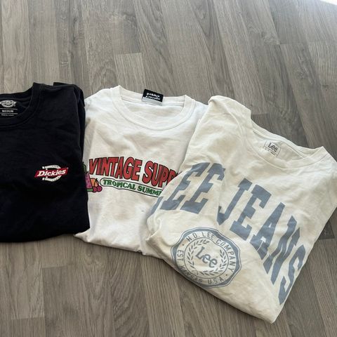 T-skjorter, dickies, vintage supply, lee, merke t-skjorter