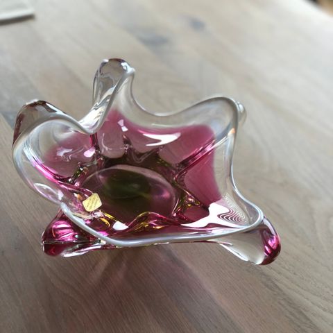 Murano glass skål, vintage, italiensk