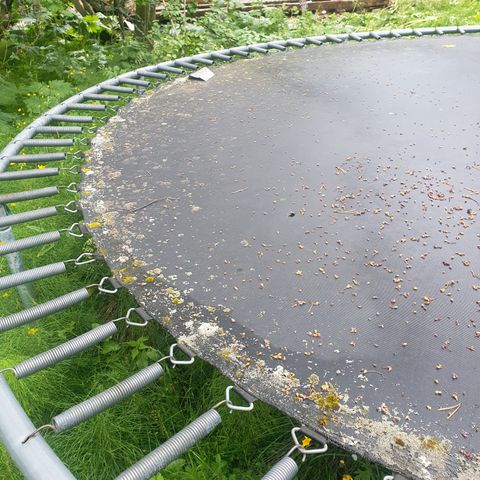 Gammel trampoline