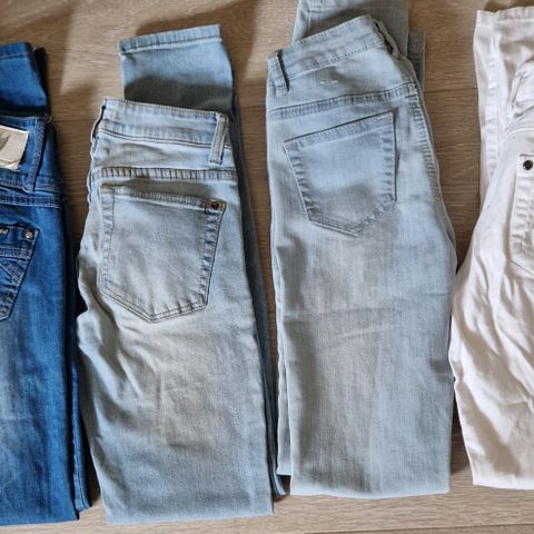 Jeans bukser m stretch str 34