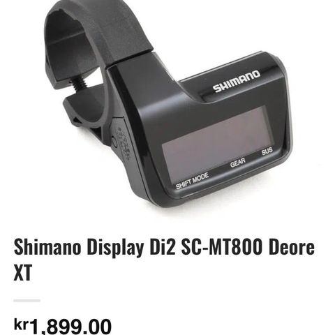 Shimano Display Di2 SC-MT800 Deore XT med blåtann