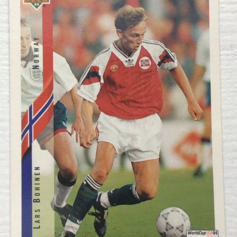 Fotballkort Lars Bohinen Nr.121 World Cup USA '94 Upper Deck Trading Card