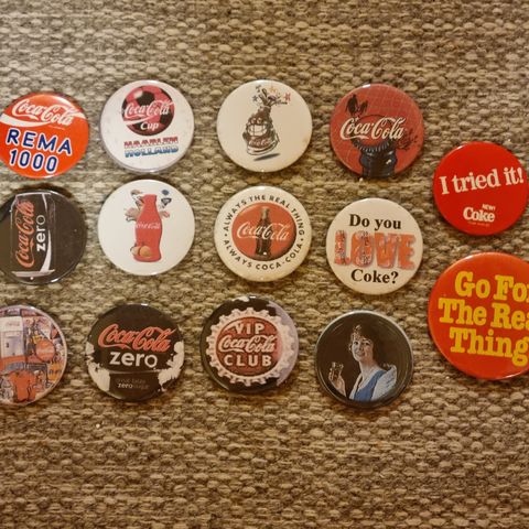 Lot med Coca-Cola buttons