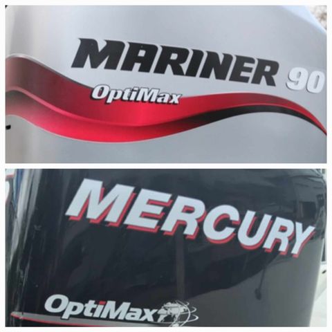 Mariner/Mercury optimax 90hk selges i deler