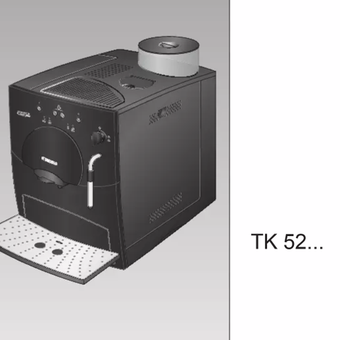 Kaffemaskin; Siemens TK 52001, Surpresso compact pure black