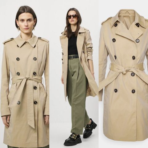 2ND DAY BIRGER MIKKELSEN,  VAKERIE KEEN  trenchcoat  str 44