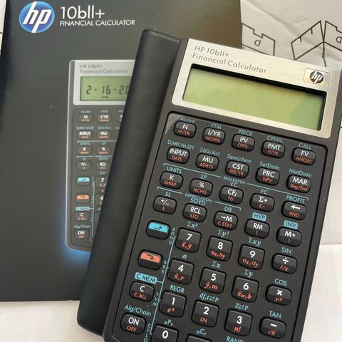 HP 10bll+ financial calculator - kalkulator