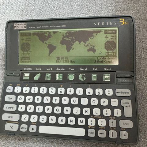 Psion series 3A - fullt fungerende!