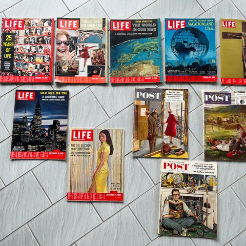 Div Life international magazine og  Post selges samlet