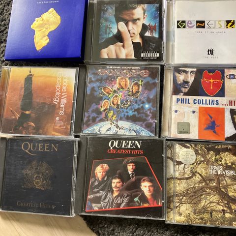 Cd. Robbie Williams, queen, genesis, Europe.