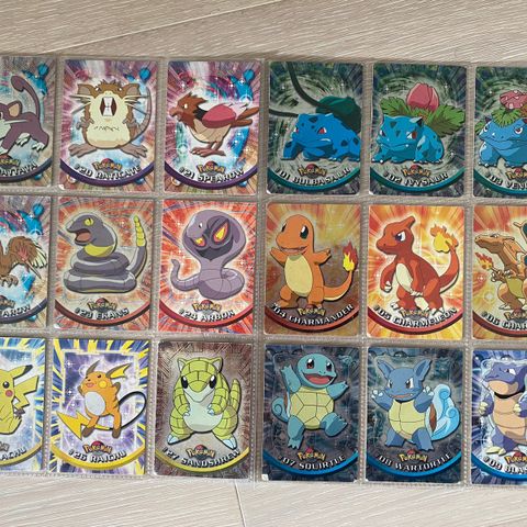 Diverse samlekort Pokemon fra 1990-2000-tallet