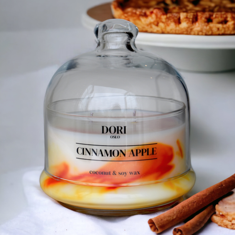 Cinnamom & Apple Duftlys med Dobbel Veke 350g