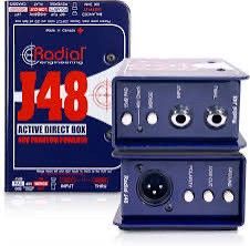 Radial DI-bokser J48/JDI/J48 stereo