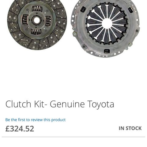 Toyota st205 Celica gt four OEM clutch fra Toyota.